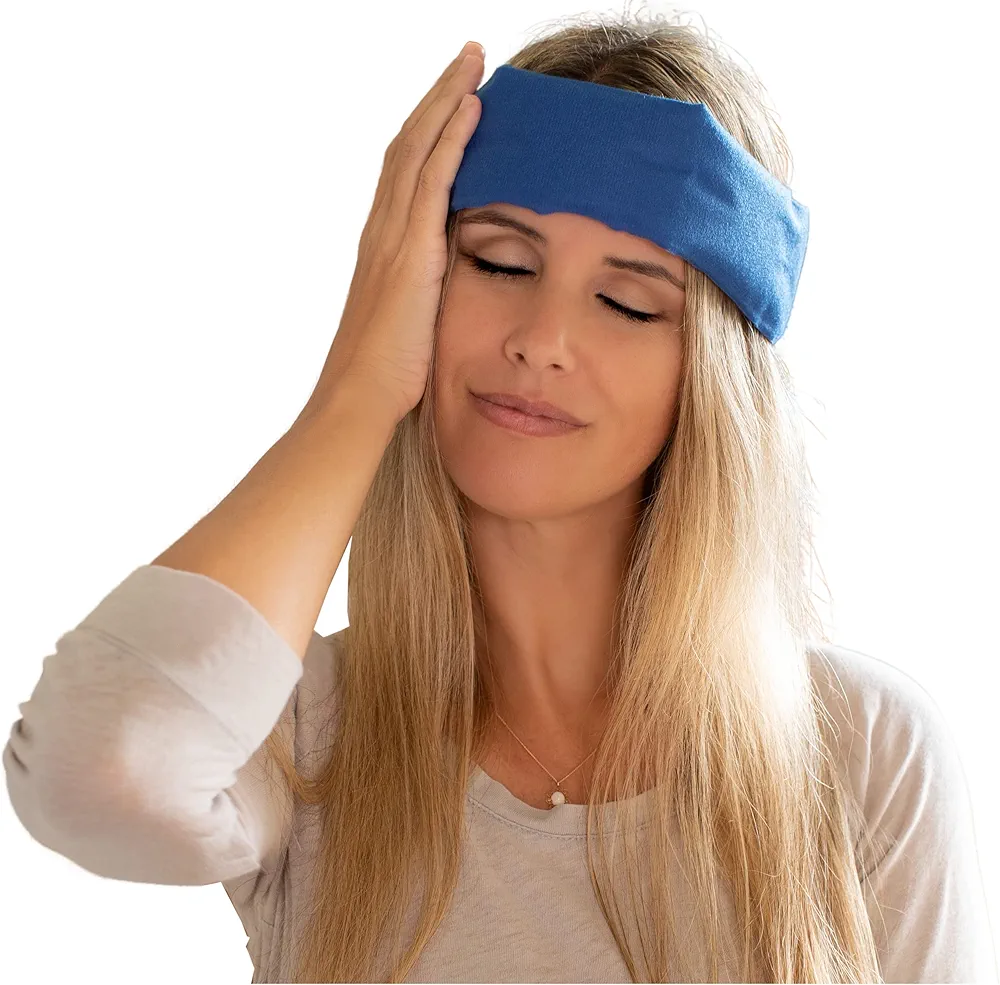 Thera-Med Cooling Headache Relief Band - Fabric Lined Ice Pack for Headache Relief and Migraine Relief - Works On Tension Headaches, Sinus Headaches, Minor Injuries