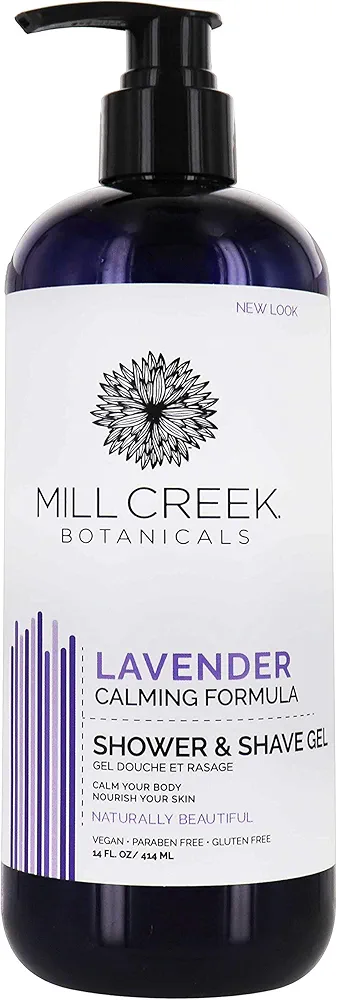 Mill Creek Lavender 2-In-1 Shower & Shave Gel, Parabens Free, 14 Fluid Ounces (Pack Of 3)