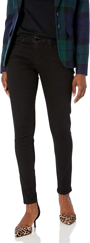 Democracy Women's Petite Ab Solution Jegging, Black, 12