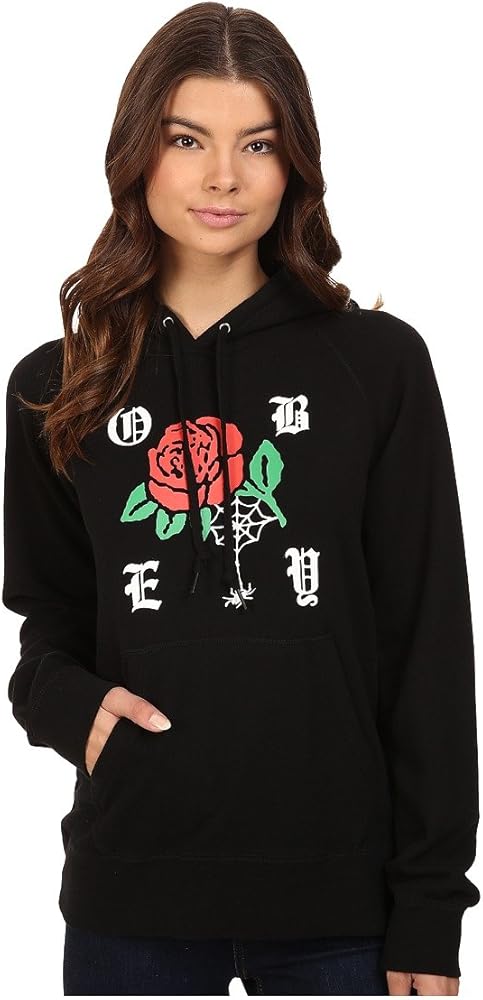 OBEY Women's Spider Rose Pullover Hoodie