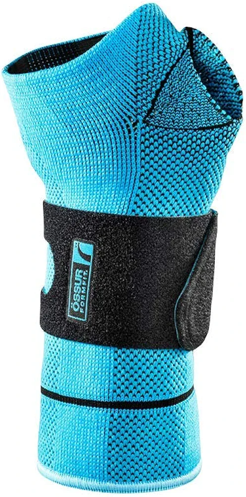 Ossur Formfit Pro Wrist Brace (Blue) for Treatment of Chronic Wrist Pain, Overuse Injuries & Rheumatic Arthritis, 3D MotionTech Knit for Medical Grade Compression, Breathable Fabric, (XXL, Right)