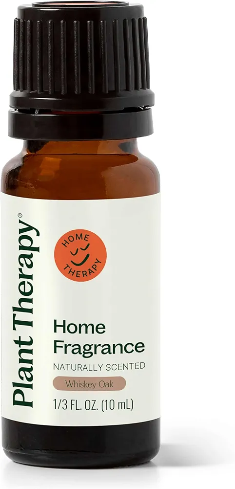 Plant Therapy Whiskey Oak Natural Fragrance 10 mL (1/3 oz) Exotic & Rich Woody Aroma with Hints of Vanilla, Evokes a Sense of Cozy Elegance, Naturally Derived Ingredients