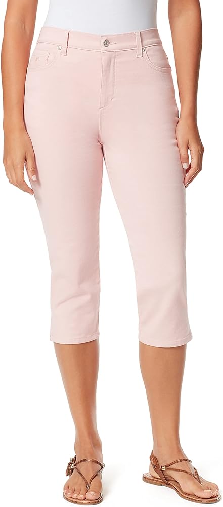 Gloria Vanderbilt Women's Amanda Capri Jean, Ribbon Pink, 6 Regular