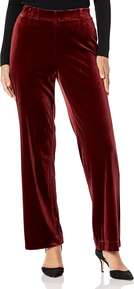 Kasper Women's Pull on Wide Leg Pant-pepperberry