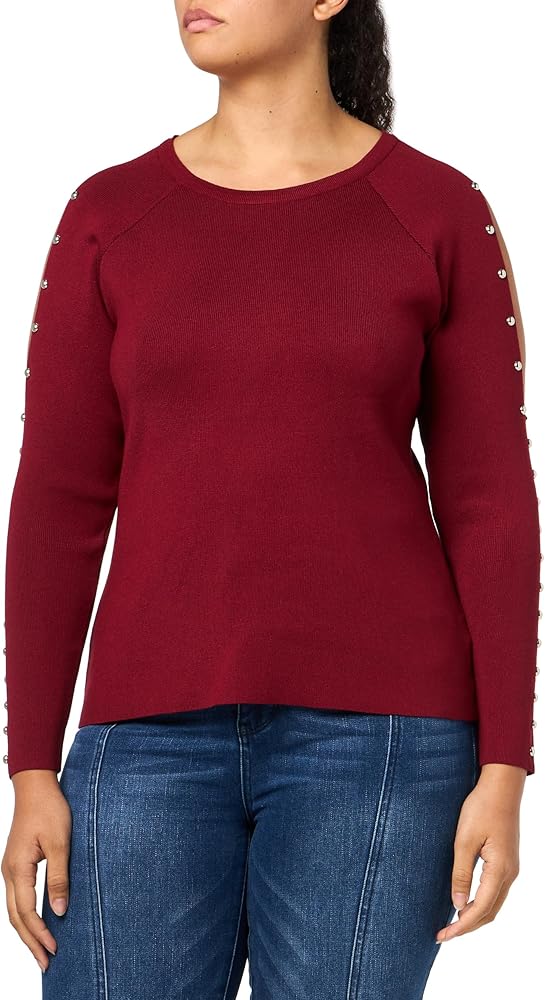 AVENUE Women's Plus Size Sweater Cold Shld