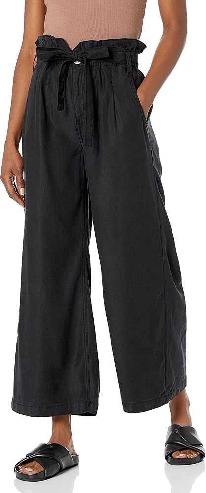 HUDSON Women's Wide Leg Paper Bag Trouser Pant