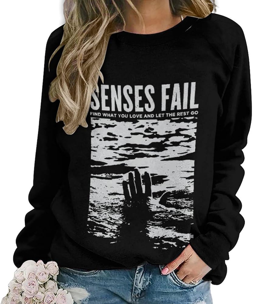 Women's Casual Hoodies Sweatshirts Loose Fit Comfy Crewneck Pullover Tops