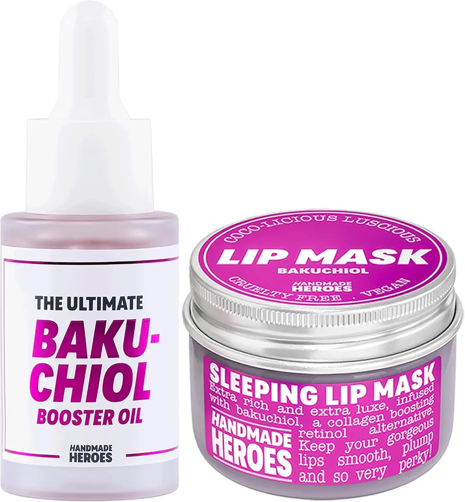 Handmade Heroes Save 15% - Bakuchiol Face and Lip Mask Bundle