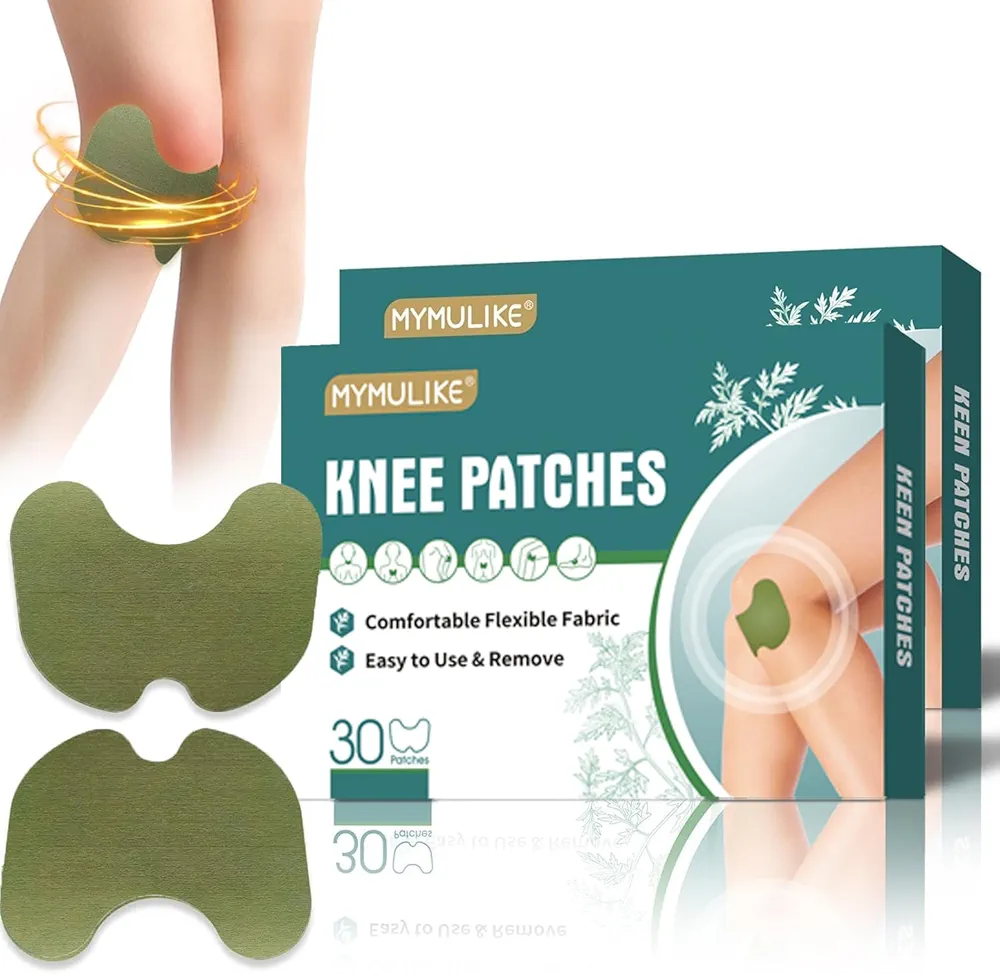 Knee Patches,12 Hour Long Lasting Warming Herbal Patches for Knee Patch,Wormwood Extract Sticker for Knee, Shoulder, Back, Neck, Waist