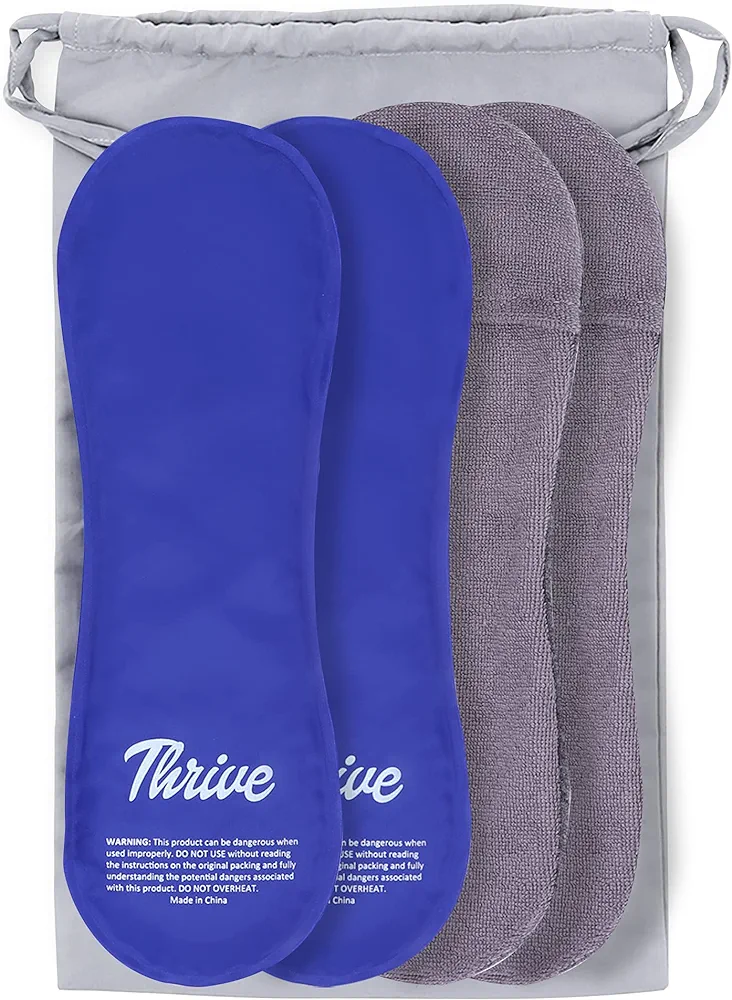 Thrive Perineal ice packs for postpartum (Pack of 2) - FSA HSA Approved Reusable Ice Packs for Postpartum care, Hemorrhoids and Perineal Discomfort Blue