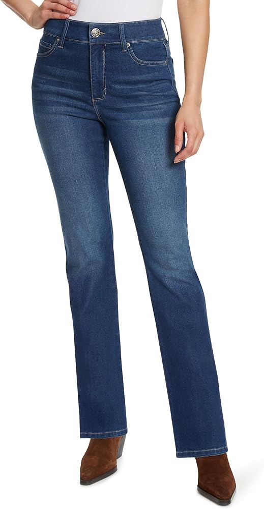 Gloria Vanderbilt Women's Shape Effect Tummy Hold High Rise Boot Cut Jean Standard