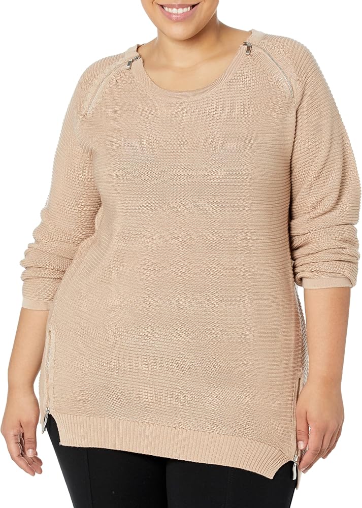 City Chic Women's Apparel Women's Citychic Plus Size Jumper Zip Front