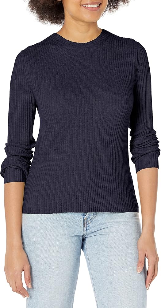 Vince Women's Slim Ribbed Crew Cashmere Sweater