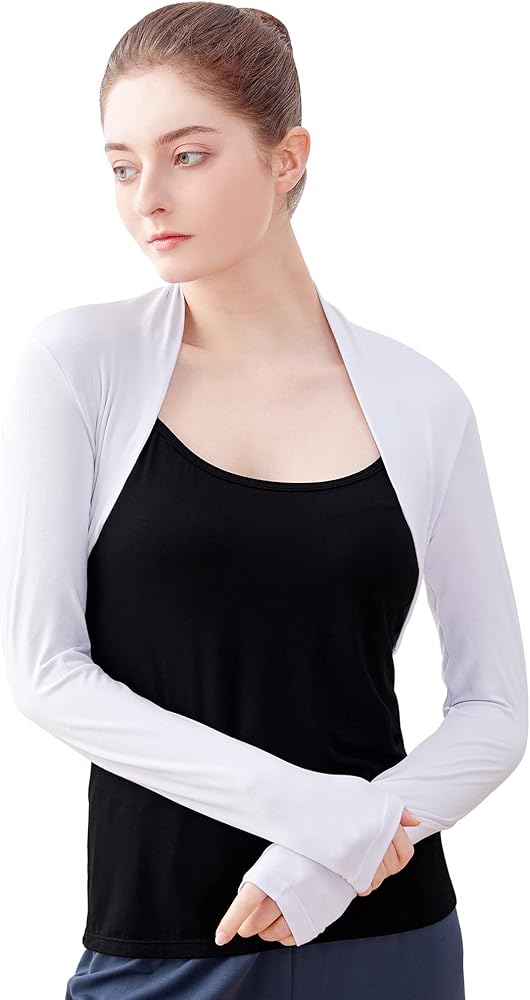 Daydance Modal Cotton Teens Women Bolero Shrug for Dance, Leotards, Dress