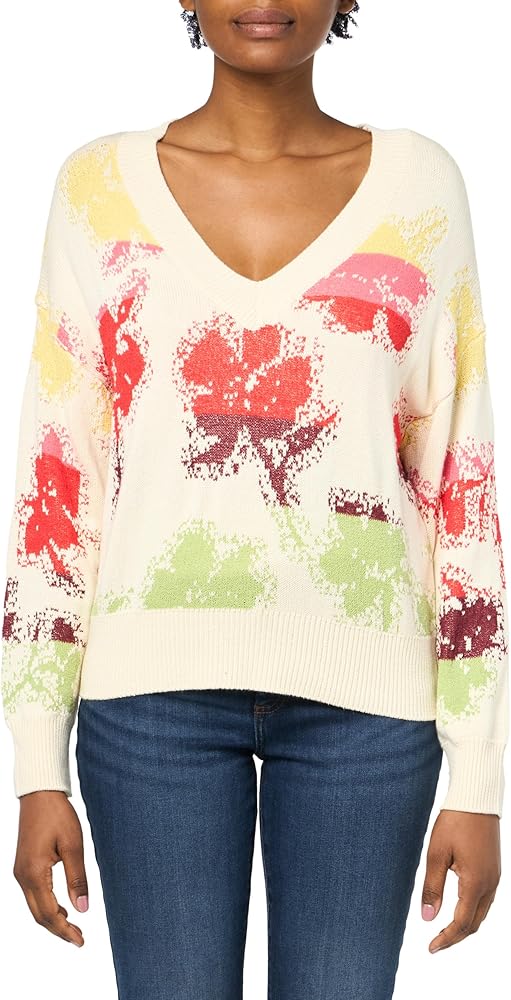 Desigual Women's Woman Flat Knit Thin Gauge Pullover