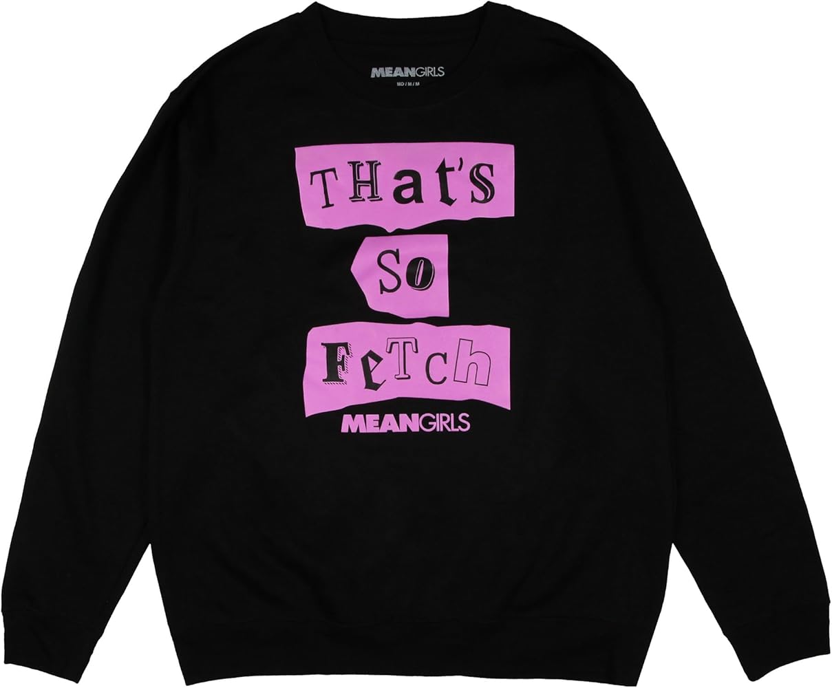 Mean Girls Women's That's So Fetch Classic Movie Pullover Crewneck Sweatshirt