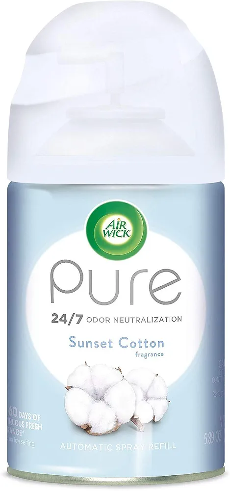 Air Wick Pure Freshmatic Refill Automatic Spray, Sunset Cotton, Air Freshener, 5.89 oz