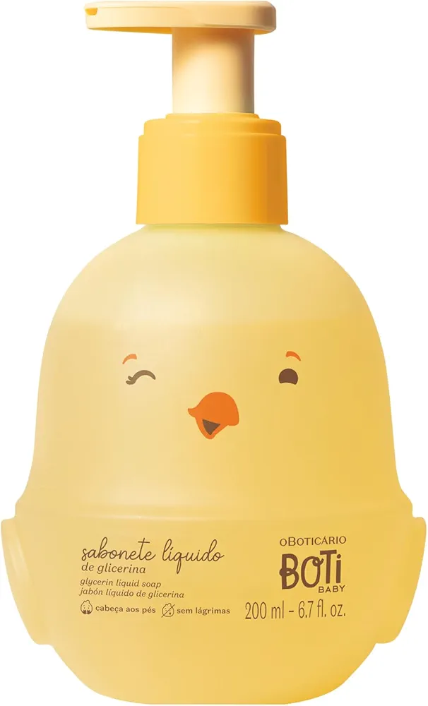 O BOTICARIO Boti Baby Liquid Soap, Hair and Body Cleanser & Wash, 6.7 Ounce (200ml)