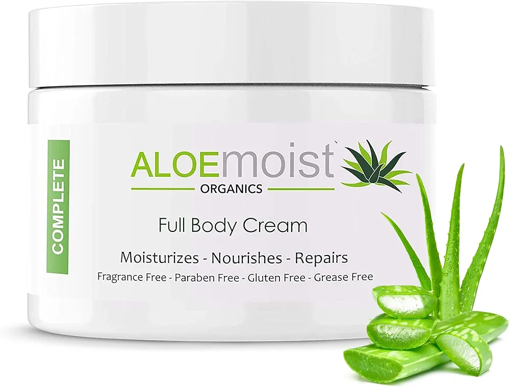 Natural Aloe Vera Body Lotion - Face & Body Moisturizing Cream with Organic Aloe Vera Gel, Vitamin E Oil, Vitamin C, Retinol Cream, Shea Butter – Anti Aging Face Moisturizer for Women, Dry Skin (4 oz)