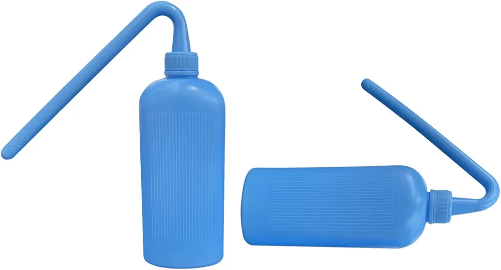 2PCS Colostomy Bag Cleaning Tool, Cleaning Bottle for colostomy Bag Plastic wash Bottles,colostomy supplies,Cleaning Bottle for All Ostomy Bags for Permanent Use,300ML