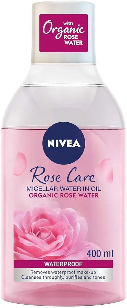 NIVEA Micellar Cleansing Water, Skin Breathe Rose MicellAIR, 400ml