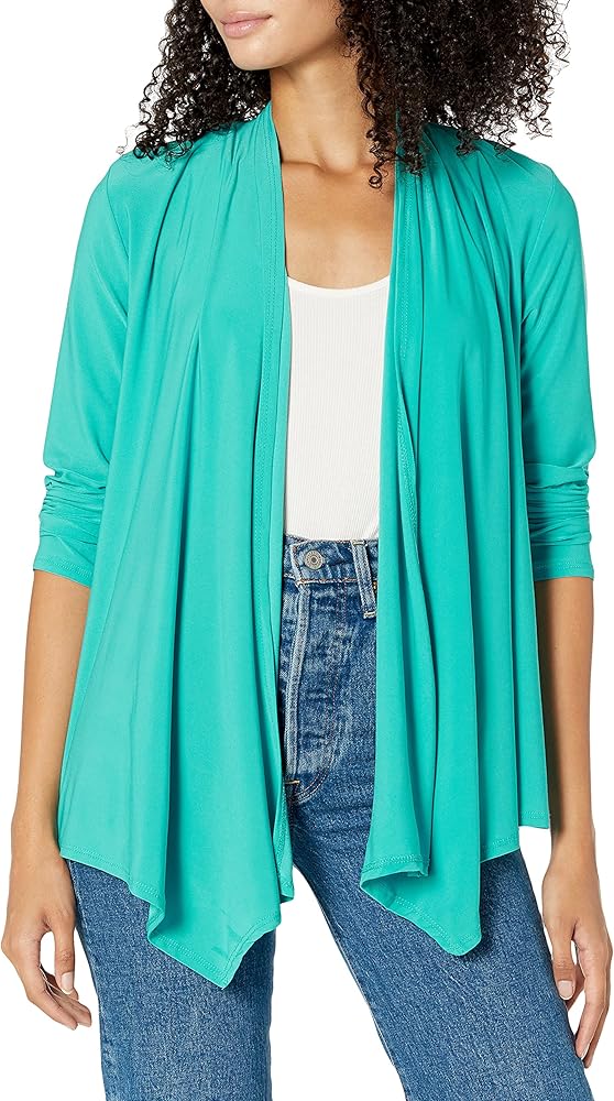 Star Vixen Women's Long Sleeve Open Front Cozy Cardigan