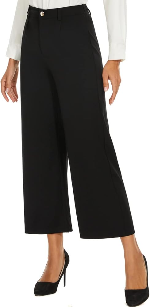 VANGULL Women's Stretchy Bootcut Dress Pants with 4 Pockets Regular for Office Work Business