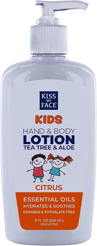 Kiss My Face Kids Cleansing Hand Spray - Rinse-Free On The Go Cleansing - Vegan & Cruelty-Free - Added Tea Tree And Aloe - Suitable For Sensitive Skin - 9 fl oz Bottle