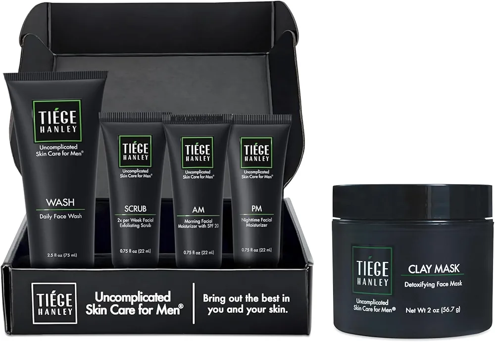 Tiege Hanley Level 1 Routine + Detoxifying Clay Mask Bundle