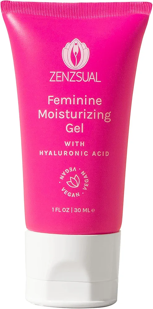 ZENZSUAL Gel with Hyaluronic Acid for Intimate Dryness, Itchin and Burning Sensation, Water Base,100% Vegan, NO Glycerin, NO Parabens. (30 ml - 1 Oz)