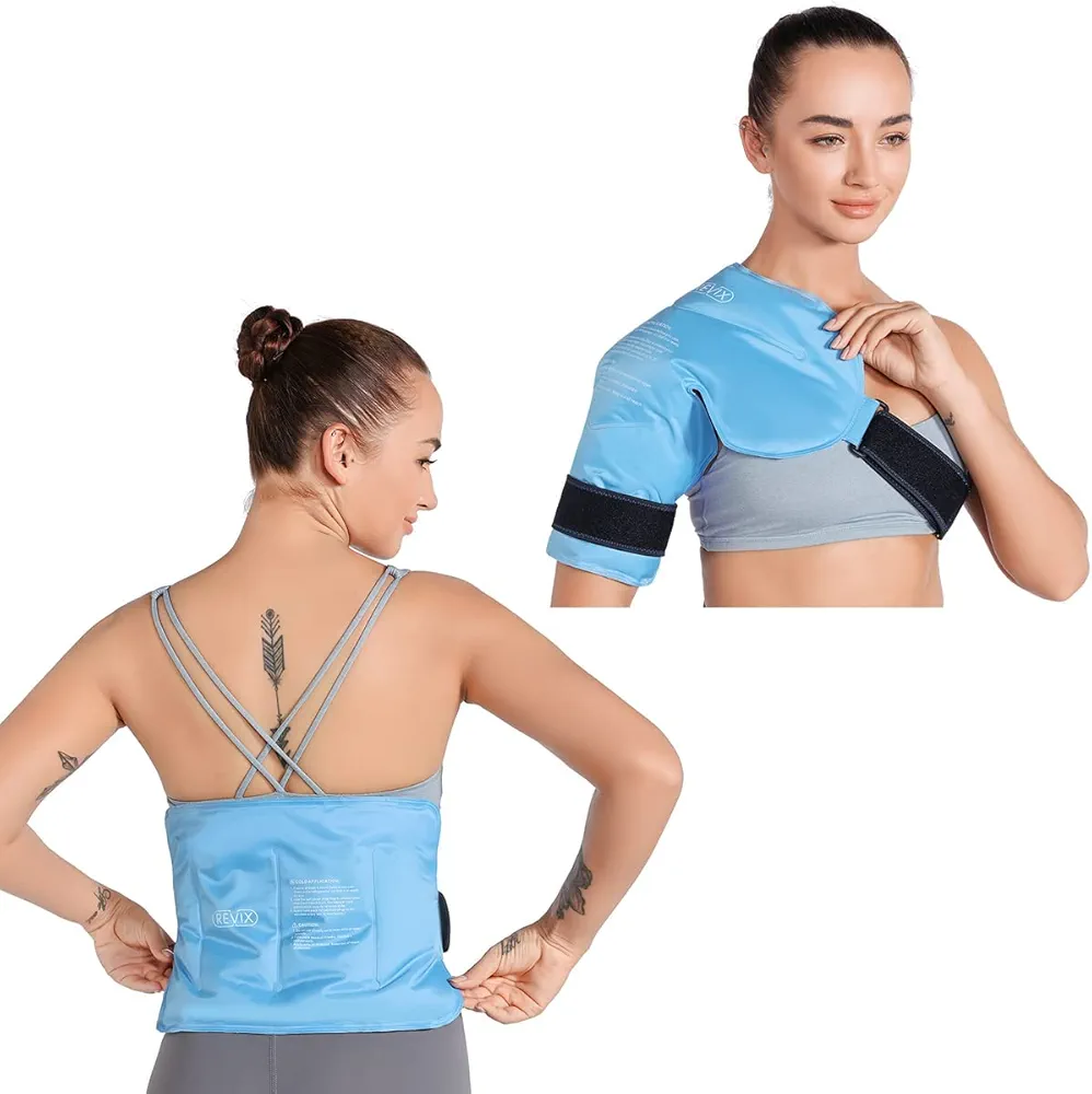 REVIX Shoulder Ice Pack for Injuries Reusable and Ice Wrap for Lower Back, Shoulder, Hip, Arm