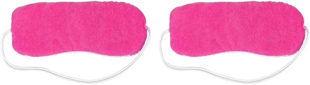 Bed Buddy Aromatherapy Eye Mask with Warm and Cold Therapy for Stress Relief - Microwave-Safe Eye Pillow & Sleep Mask, Pink, Lavender & Rose Scented (Pack of 2)