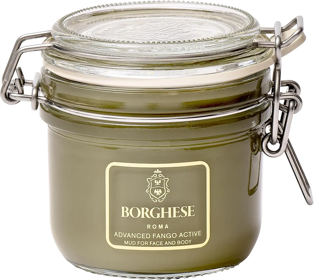 Borghese Advanced Fango Active Purifying Mud Mask, Detoxify & Clarify with Natural Minerals, For Face and Body, 7.5 Oz