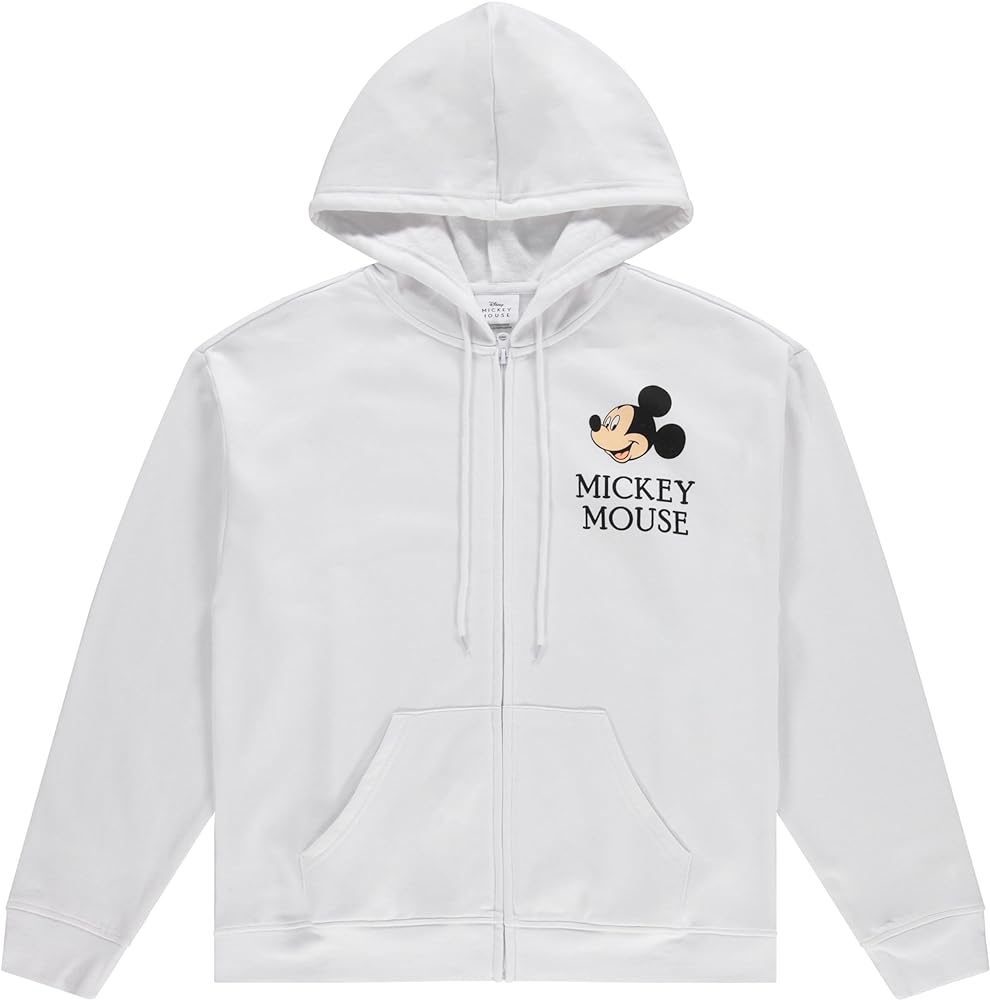 Disney Lilo & Stitch Ohana Juniors' Zip Hoodie, Heather Grey