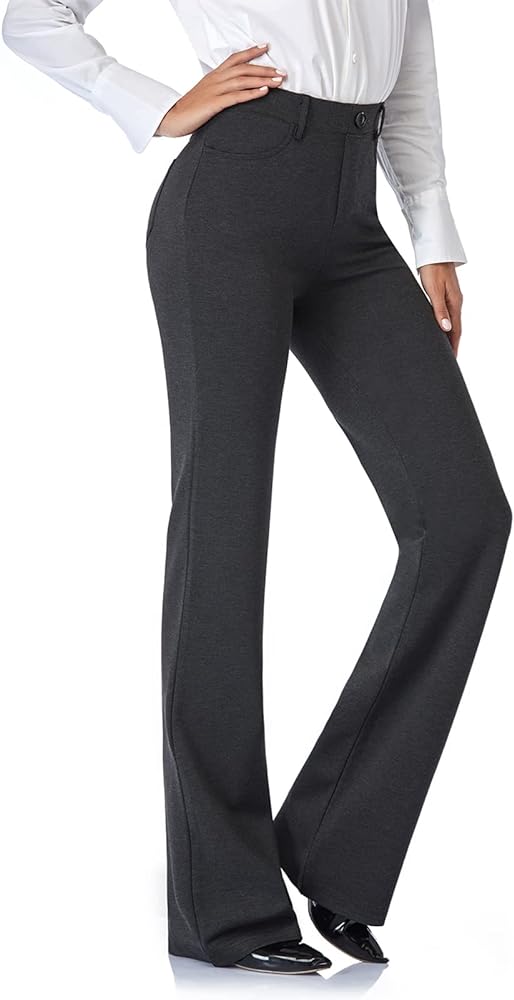 Tapata Women's 28''/30''/32''/34'' Stretchy Bootcut Dress Pants with Pockets Tall, Petite, Regular for Office Work Business