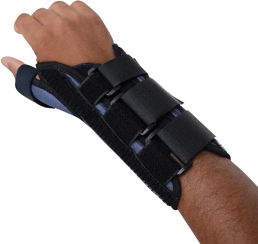 Sammons Preston Thumb Spica Wrist Brace, Thumb Splint, Wrist Splint for Wrist Support, Wrist Brace, Thumb Brace for CMC & MC Joints, Wrist Spica, Thumb Spica, Thumb Support, Left Hand, Small