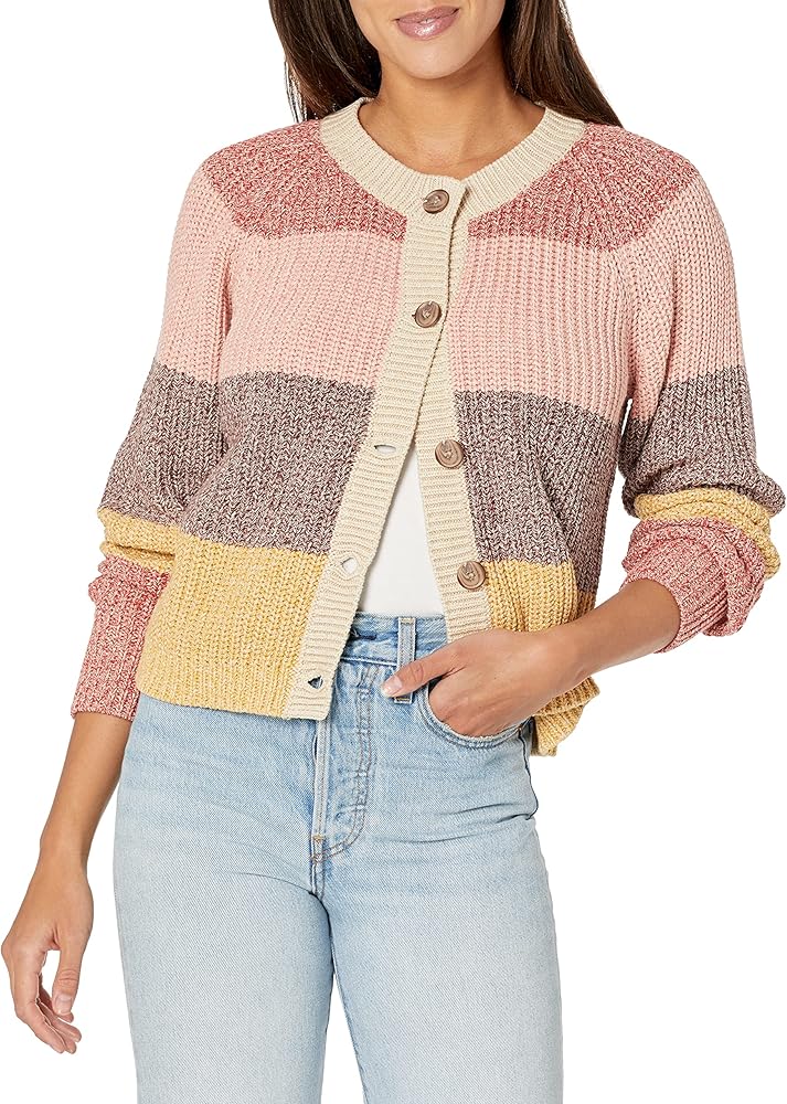 Pendleton Women's Mae Cotton Striped Cardigan Sweater