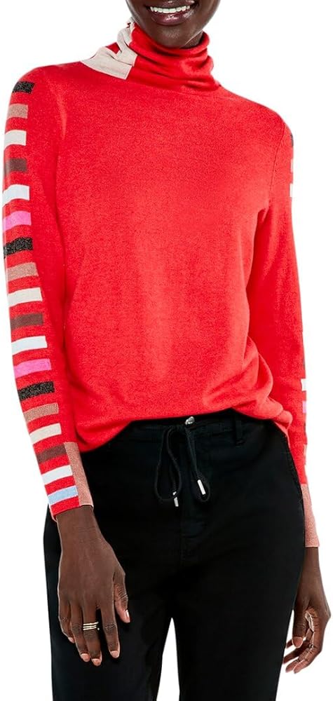 NIC+ZOE Women's Stripes Aside Vital Turtleneck