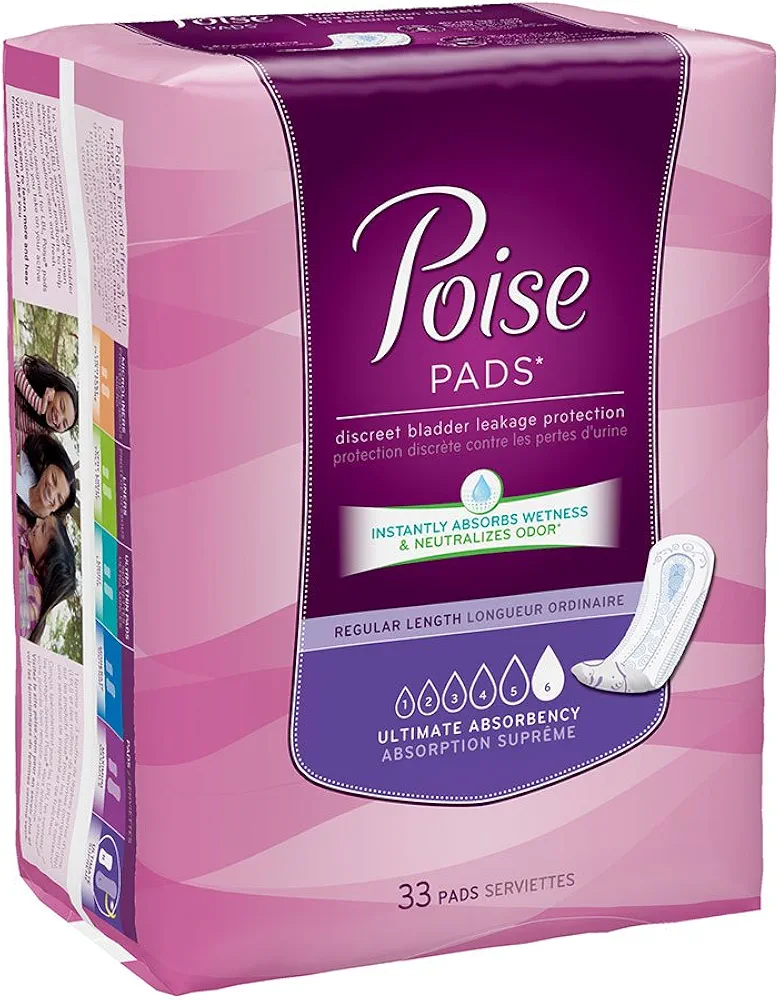 Kimberly-Clark 33592 Poise Pad, Ultimate (Pack of 132)