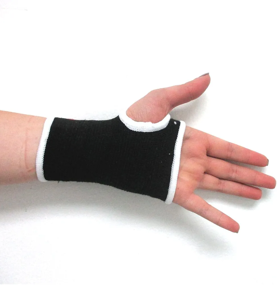 2 PC Palm Wrist Hand Brace Elastic Support Carpal Tunnel Tendinitis Pain Relief