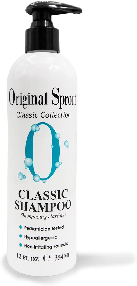 Original Sprout Classic Shampoo for All Hair Types, Sulfate Free and Vegan Shampoo, 12 oz. Bottle