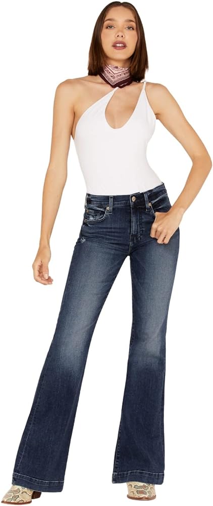 7 For All Mankind Women's Flare Wide Leg Jean