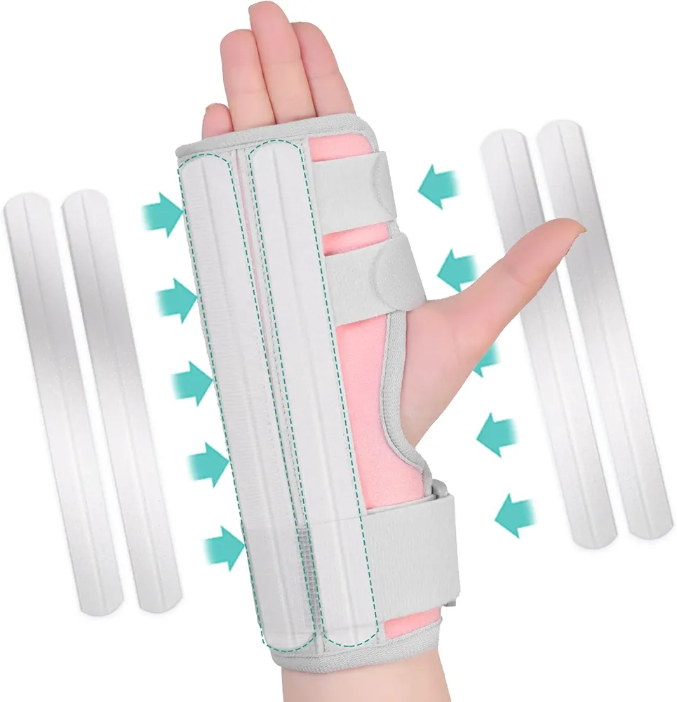 Trigger Finger Splint, Multi Finger Brace for Middle, Index, Pinky, or Ring Fingers, Hand Brace with Finger Support for Metacarpal Fracture, Straightening Immobilizer for Broken Fingers,