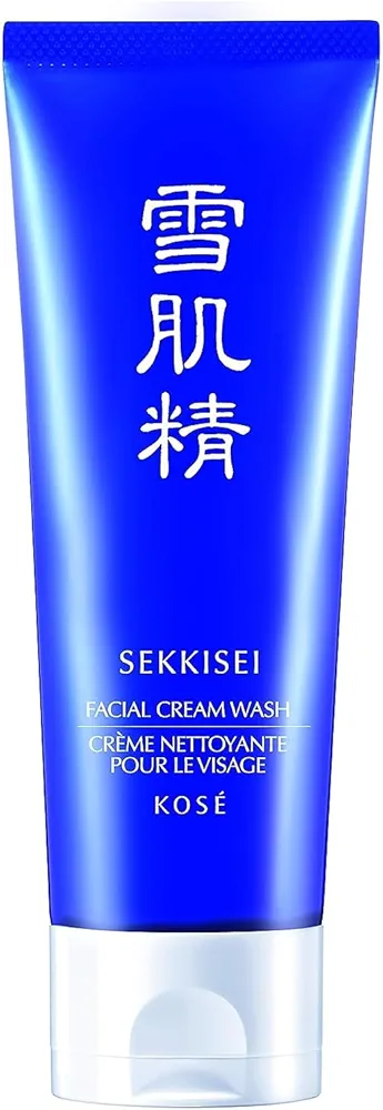 SEKKISEI Facial Cream Wash, Foaming Face Cleanser, 4.5 Ounce