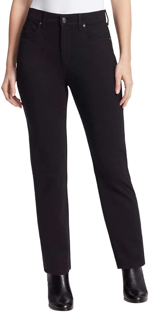 Gloria Vanderbilt Women's Amanda Slim, High Rise, Classic Fit, Tapered Leg, Knit Pointe Pant