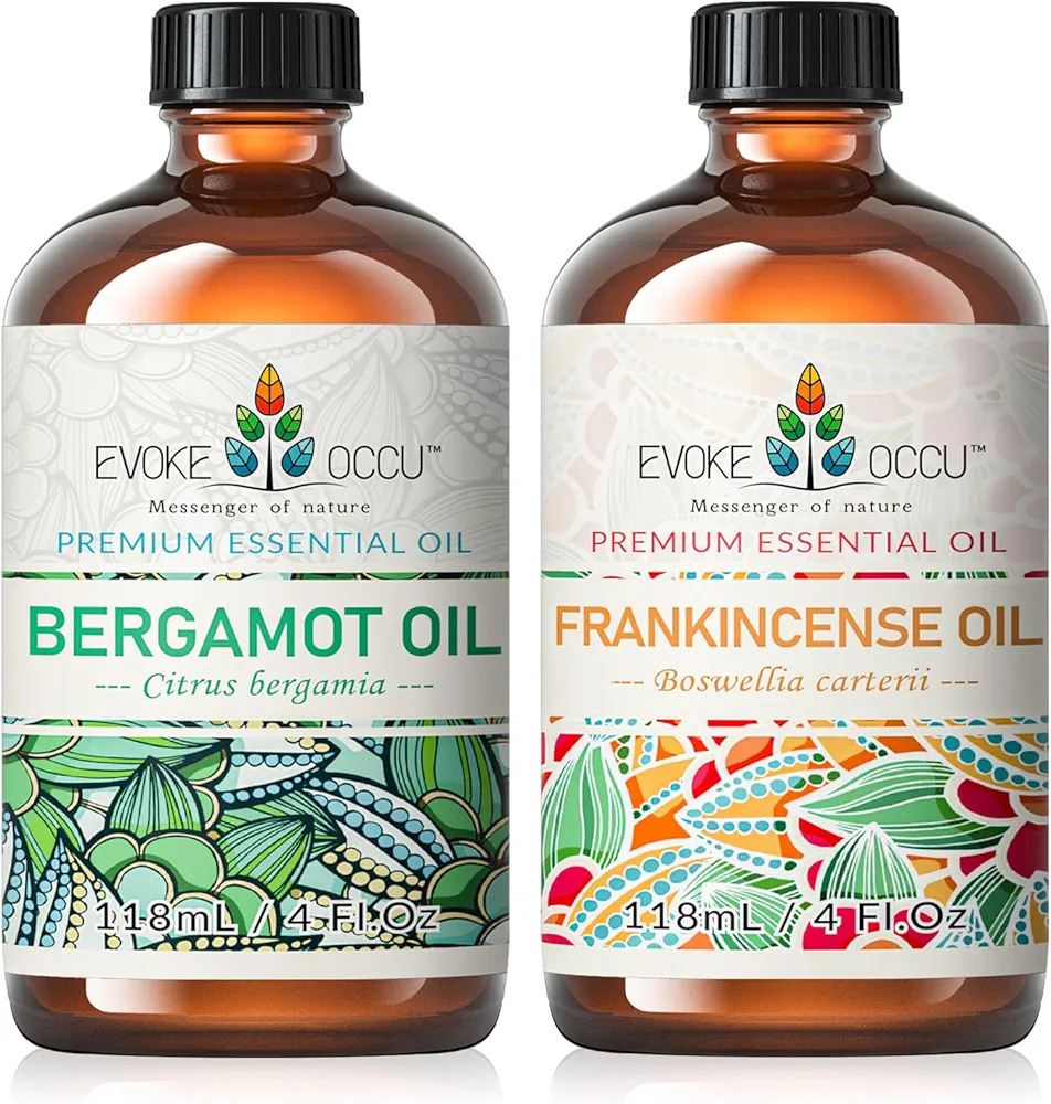 EVOKE OCCU Bergamot Essential Oil and Frankincense Essential Oil - 4 Fl Oz