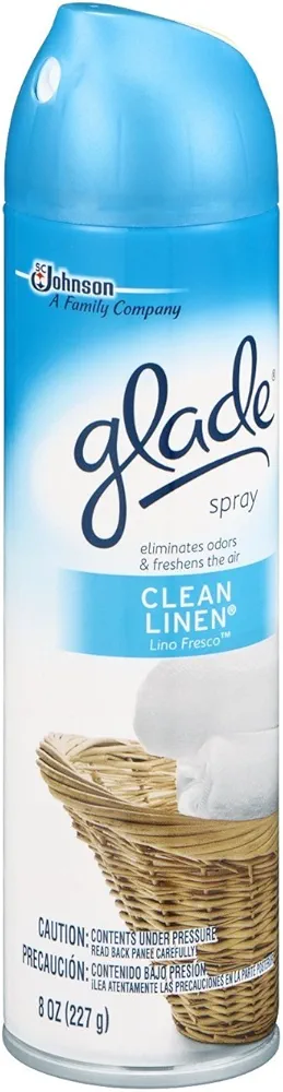 Glade Air Freshener, Room Spray, Clean Linen, 8 Oz