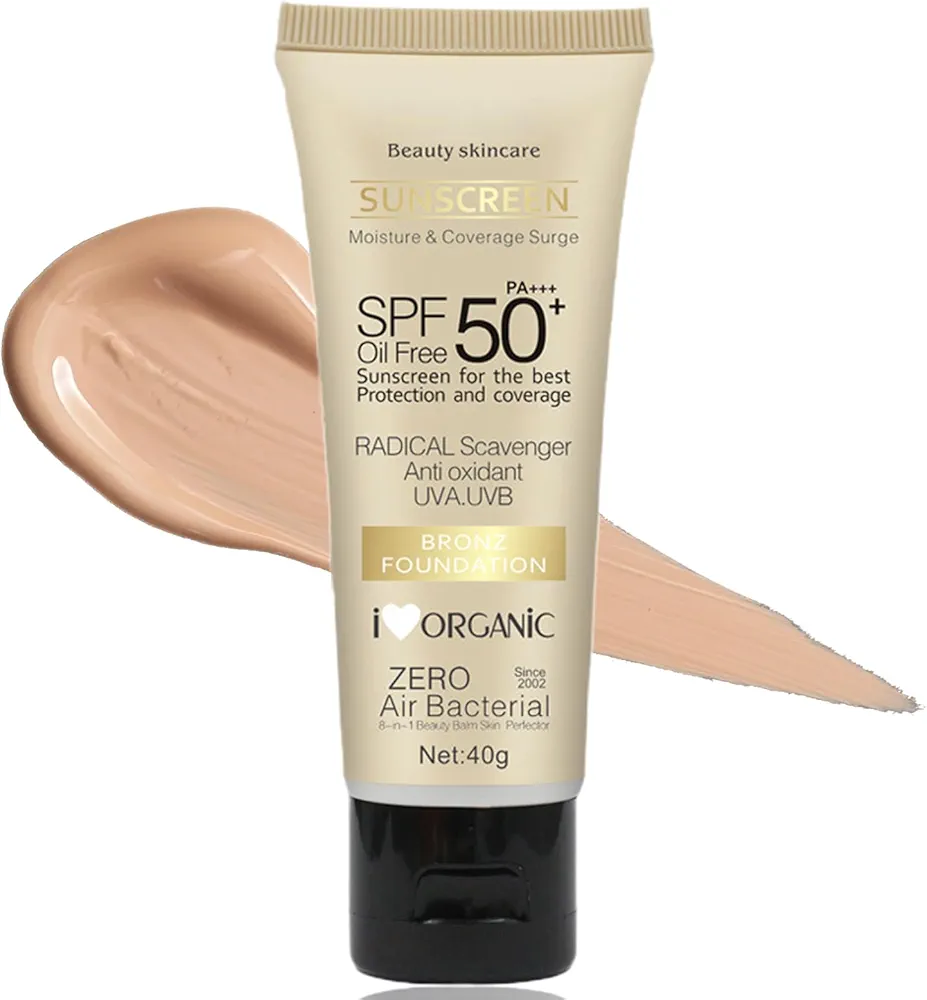 Natural Sunscreen for Face Spf 50, Body & Face Sunscreen, Sunscreen Moisturizer with Broad Spectrum, Skin Sun Protection