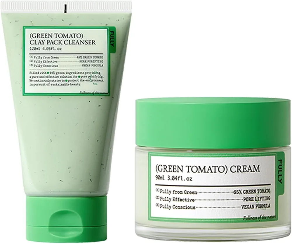 FULLY Green Tomato Basic Skincare Pore Cleansing with Facial Moisturizer