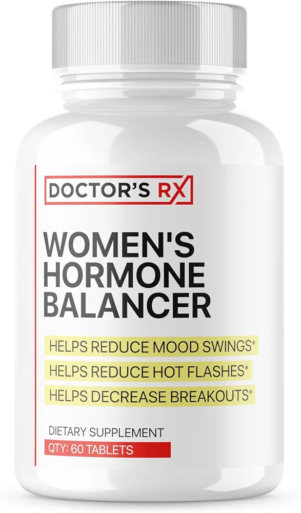 Doctor's RX | #1 Rated Hormone Balancer for Women | Clinically Tested Support for PMS, Menopause, Bloating & Fatigue | Ultra Strength Formula + 14 Ingredients | 3rd Party Tested - 60 Capsules